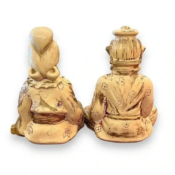 Vintage Pair of Porcelain Oriental Figurines - Picture 2 of 7